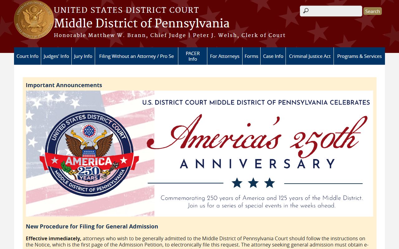 Northumberland County probate records federal court context